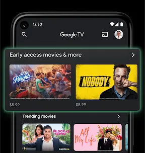 Google TV screenshot 3