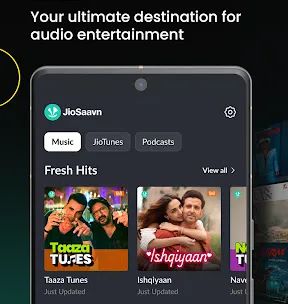 JioSaavn - Music & Podcasts screenshot 1