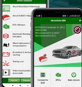 MotorData OBD2 ELM car scanner screenshot 1