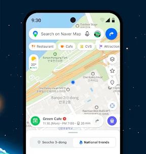 NAVER Maps, Navigation screenshot 2