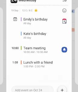 Samsung Calendar screenshot 4