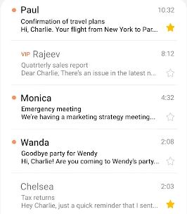 Samsung Email screenshot 2
