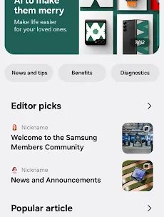 Samsung Members screenshot 1