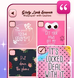 Cute Lock Screen & Wallpapers screenshot 4