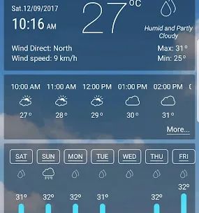 Weather app screenshot 1