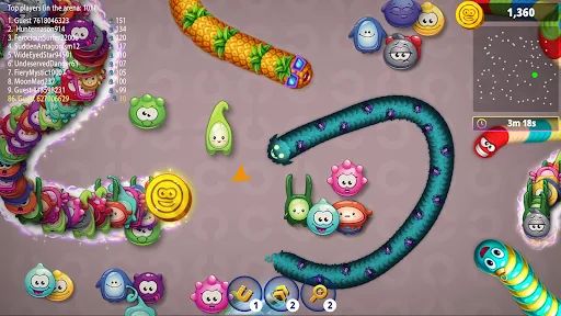 Червячная Зона .io Онлайн Игра screenshot 4