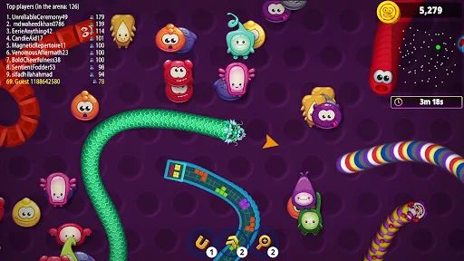 Червячная Зона .io Онлайн Игра screenshot 5