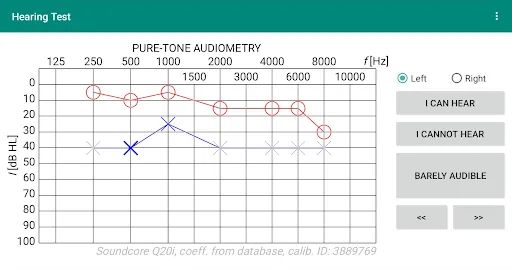 Hearing Test screenshot 1