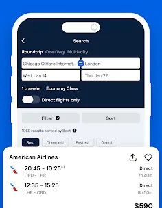 Skyscanner – авіарейси, готелі screenshot 4