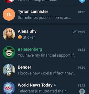 Telegram X screenshot 1