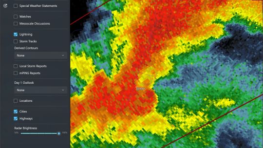 RadarScope screenshot 2