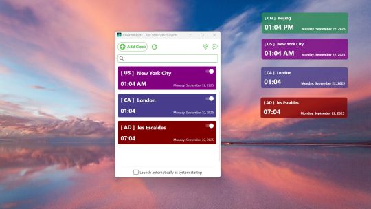 Clock Widgets - Any TimeZone Support screenshot 1