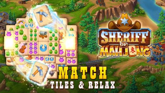 Sheriff of Mahjong: une fichas, renueva la ciudad screenshot 3
