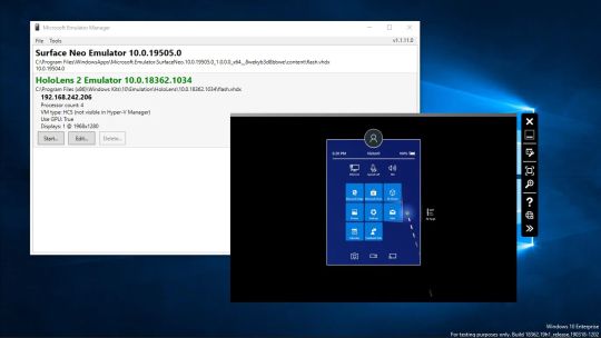 Microsoft Emulator screenshot 1