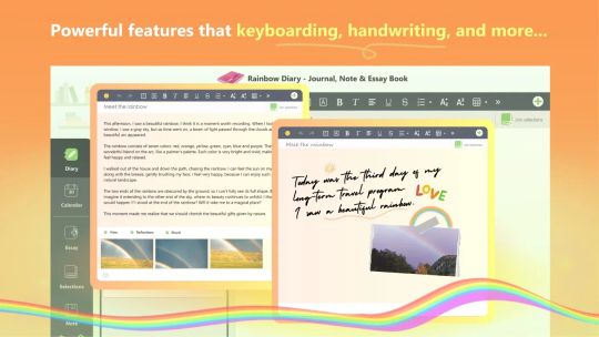 Rainbow Diary - Journal, Note & Essay Book screenshot 1