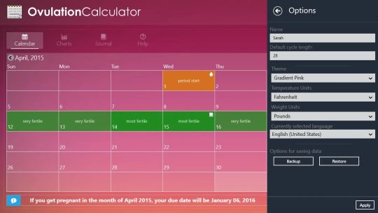 OvulationCalculator screenshot 5