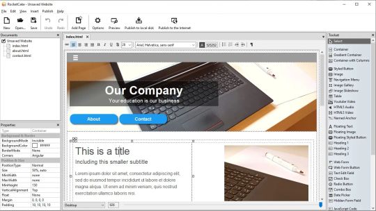 RocketCake Responsive Website Designer Free screenshot 1