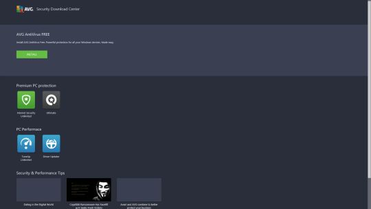 AVG Download Center screenshot 1