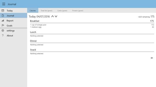 Дневник питания 10 screenshot 1