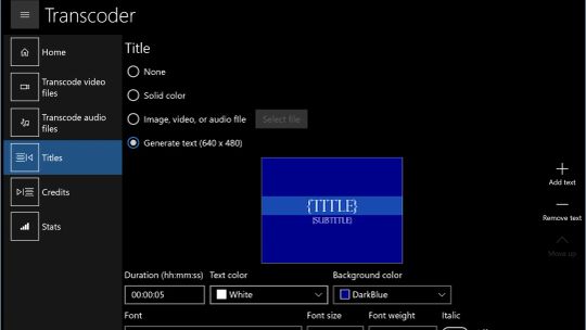 Transcoder screenshot 2