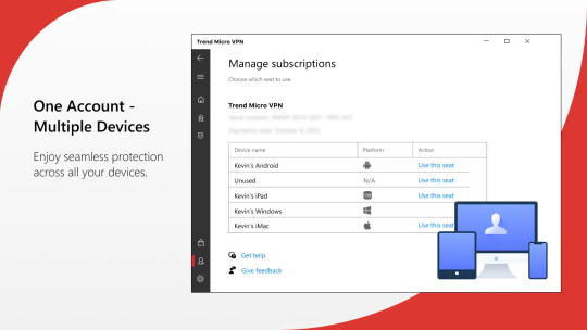 Trend Micro VPN screenshot 4