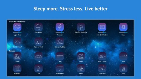 Sonidos para dormir: dormir, calmarse y meditar screenshot 3