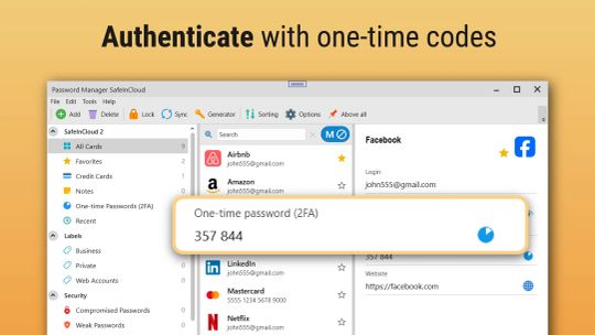 Contraseñas y códigos－Safe screenshot 4