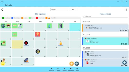 Saru - Money and expenses screenshot 1