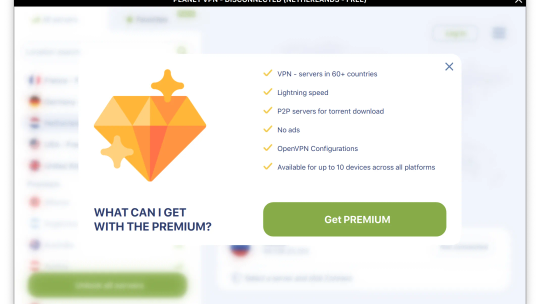 Безлимитный VPN - Planet VPN screenshot 2