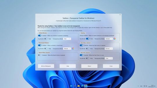 Taskbar+ screenshot 1