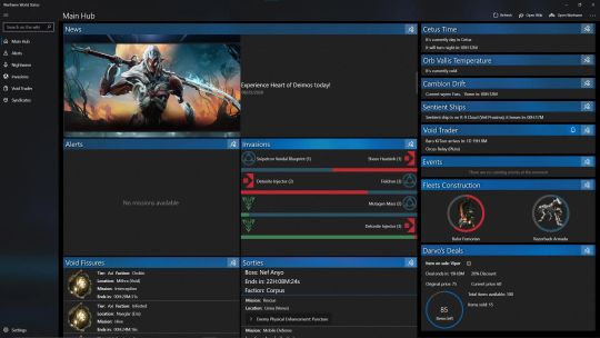 Warframe World Status screenshot 1