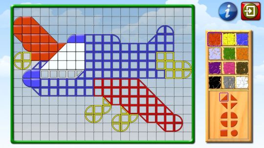 Los niños mosaico arte forma y Color foto rompecabezas screenshot 2