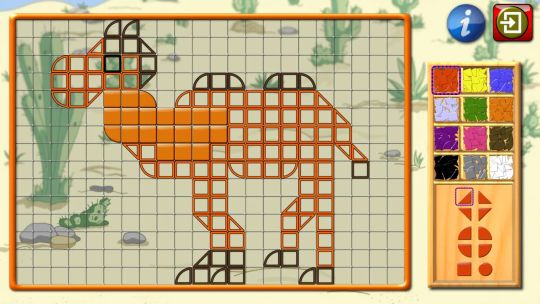 Los niños mosaico arte forma y Color foto rompecabezas screenshot 3