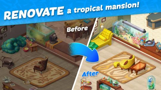 Hawaii Match-3 Mania: Home Renovation by G5 Games screenshot 1