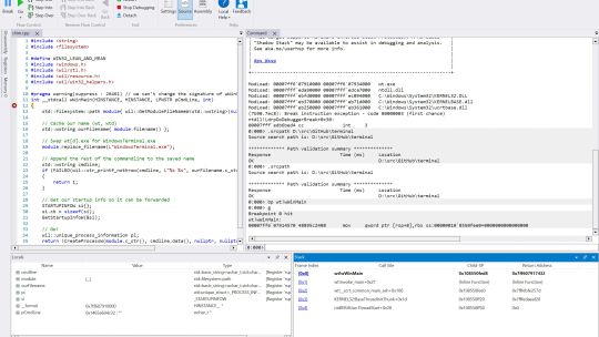 WinDbg screenshot 2