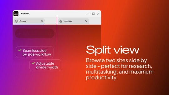 X Browser screenshot 1