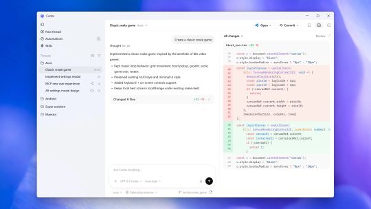Codex screenshot 2