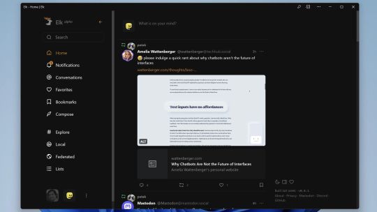 Elk screenshot 1
