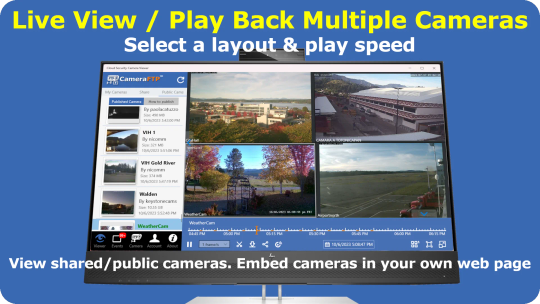 CameraFTP Visor de cámaras de seguridad IP: visualización y reproducción en vivo screenshot 2