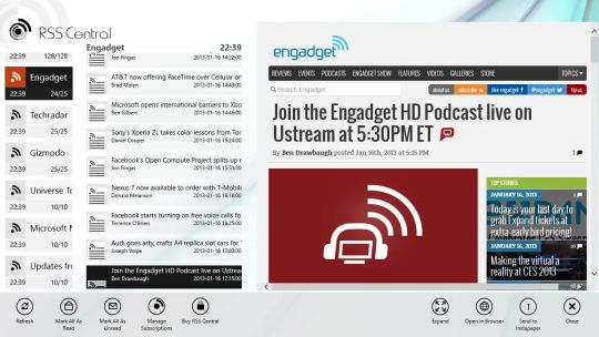 RSS Central screenshot 3