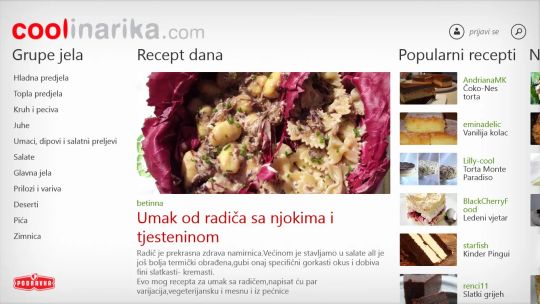 Coolinarika screenshot 1