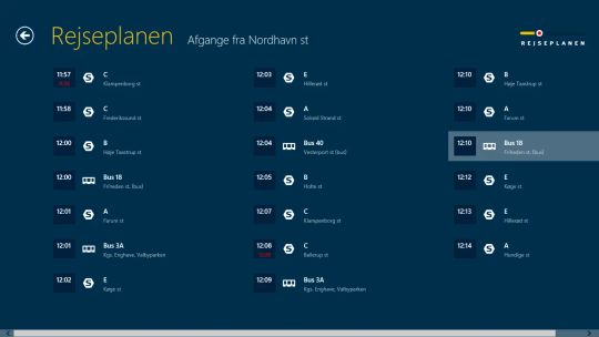 Rejseplanen screenshot 4