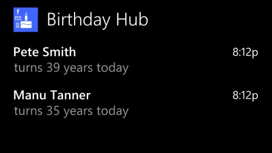 Birthday Hub screenshot 2