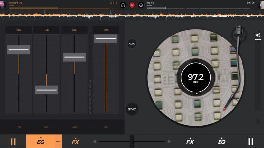 edjing 5: DJ turntable to mix and record music screenshot 1