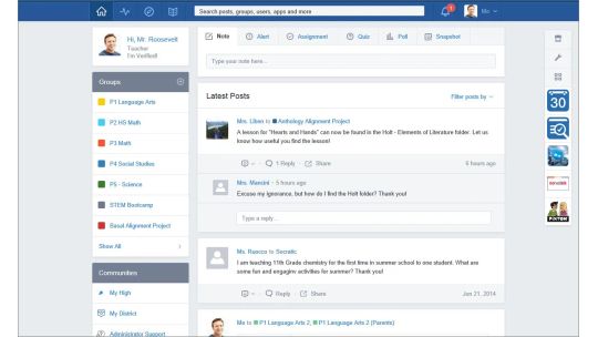 Edmodo screenshot 1