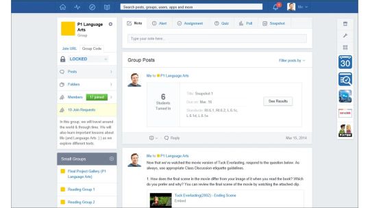 Edmodo screenshot 2