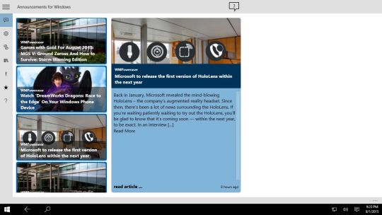 Announcements for Windows screenshot 1