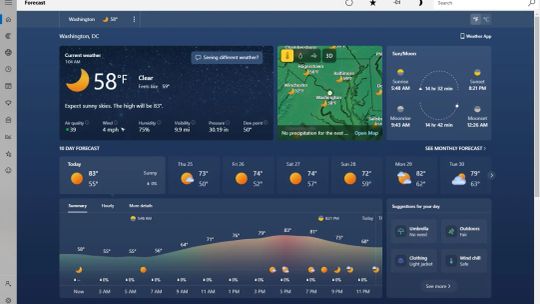 MSN Погода screenshot 1