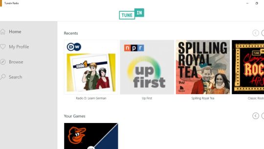 TuneIn Radio screenshot 1