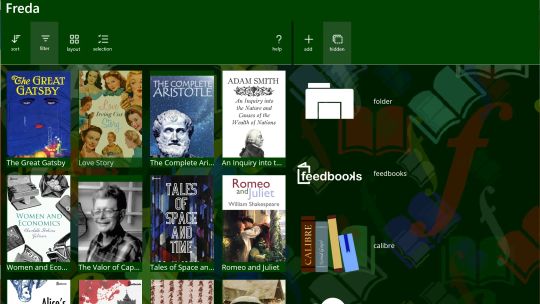 freda epub ebook reader screenshot 1